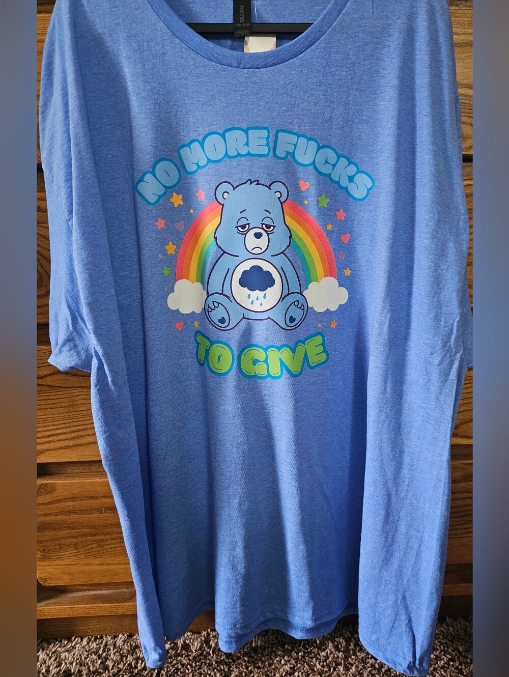 Gildan No More F***s To Give Sad Bear T-Shirt sz 3xl